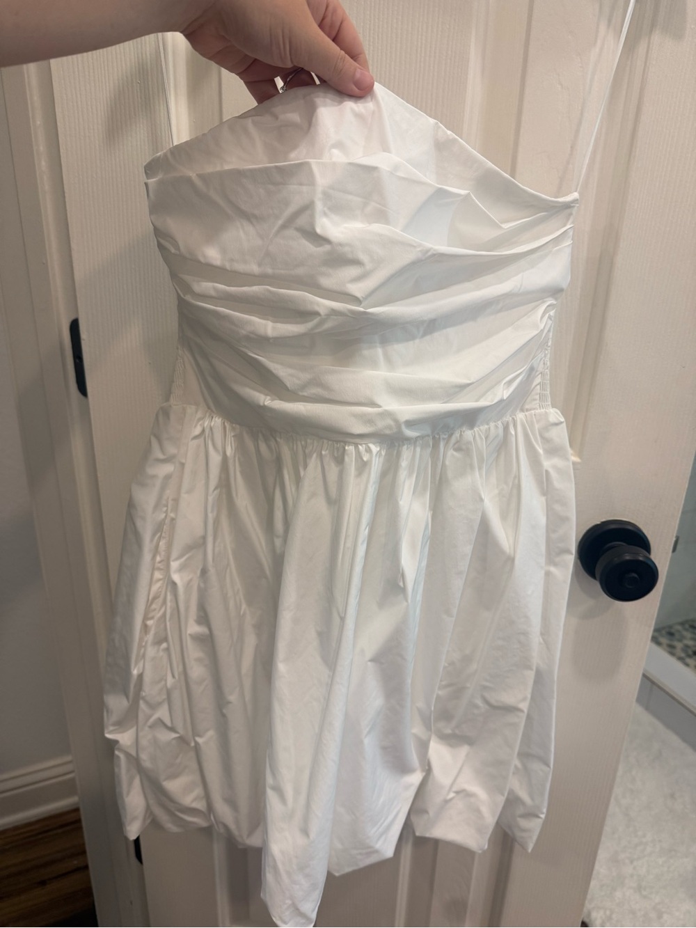 Amanda Uprichard White Bubble Dress